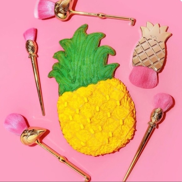 NIB Tarte Let's Flamingle 5-Piece Brush Set - Picture 4 of 6